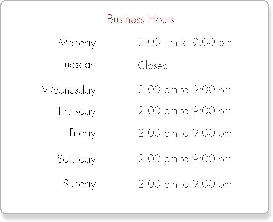 business hours